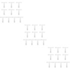 30 Stück T-Form 80mm * 80mm Stahl Ecke Winkelhalterungen Brace Feste Platte