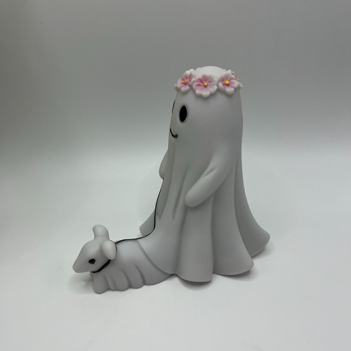 Statua Halloween cane fantasma che cammina, decorazione spettrale per casa e ufficio, regali di coppia - Foto 13 di 19