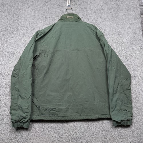 Eddie Bauer Jacket Mens XLT Green Fleece Lined Full Zip Pockets Outdoors - Picture 8 of 12