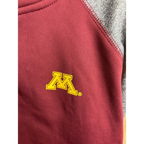 MN Minnesota Gophers Full Zip Up Hoodie Boy's Size L 12/14 - Picture 2 of 6