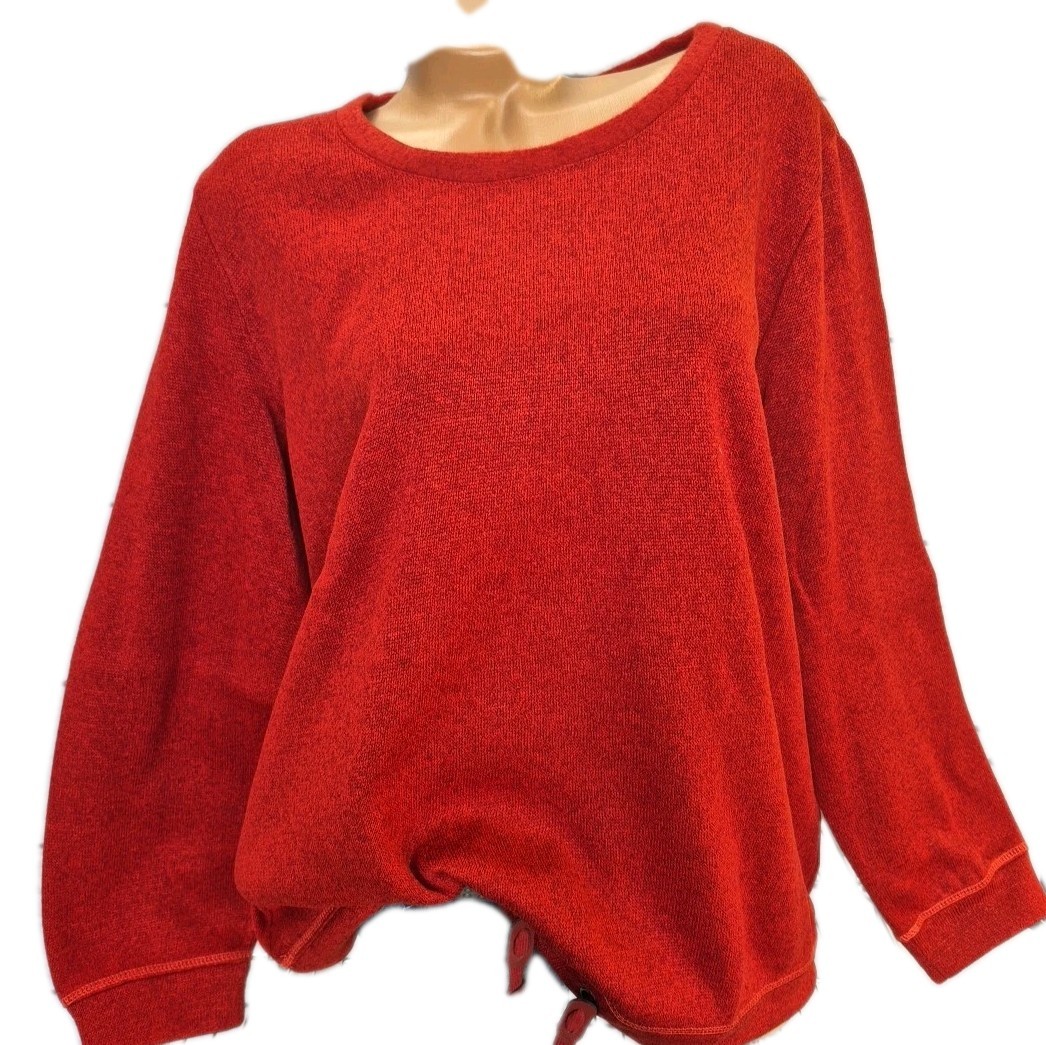 Damen Große Größen Sweatshirt Pullover Strickfleece rot Sheego Gr. 44-58 (5 896)