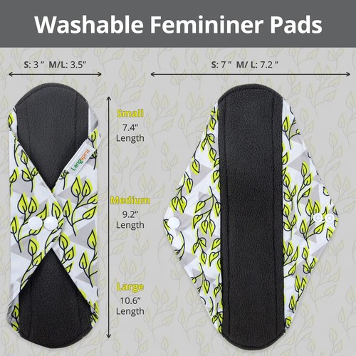 7pcs Set 1 pc Mini Wet Bag +6pcs Absorbent Reusable Sanitary Pads/Washable Cl... - Picture 2 of 6