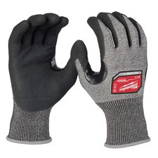 Milwaukee Tool 48-73-7142 Knit Gloves,  Cut Level A4 , Dipped , Nitrile , Rough