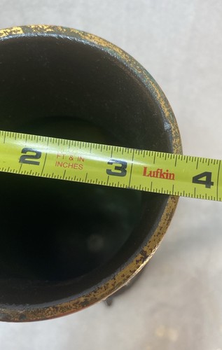 Bronze Grabstein Grab gehämmert Patrizier Blumenvase Deko Stil 10,5" - Bild 7 von 7