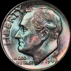 1949 Roosevelt Dime PCGS MS66 Attractively Toned