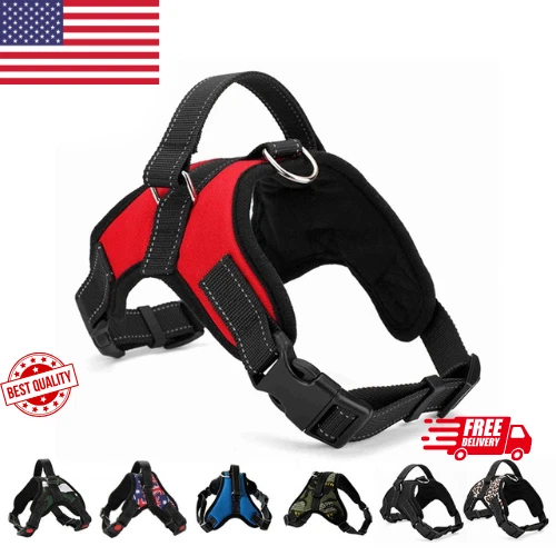 No Pull Adjustable Reflective Dog Harness XS-XXL