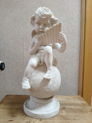 Engel mit Flöte, Weiss - Bild 1 von 6