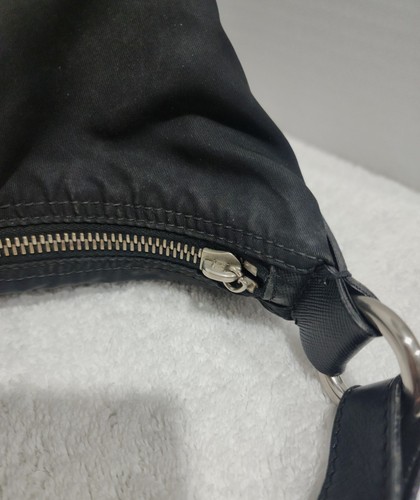 PRADA Women's Handbag Shoulder Bag Nylon Leather Black - Bild 12 von 12