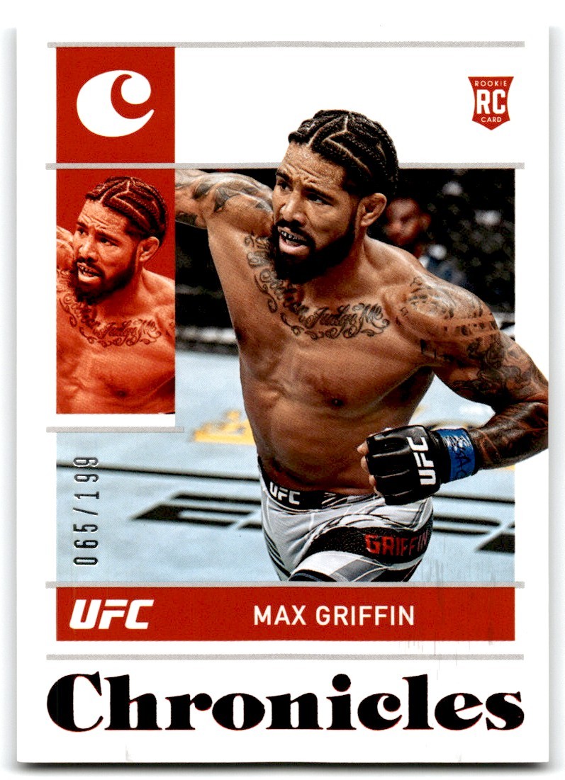 Max Griffin 2022 Panini Chronicles UFC RC Red /199 Rookie #99
