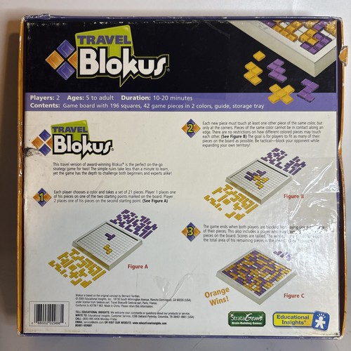 Travel Blokus Educational Insights Game 2 Player Complete, Excellent Cond. - Picture 2 of 4
