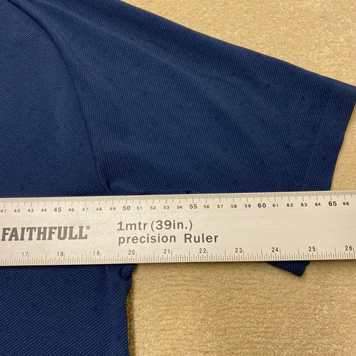 Uniqlo Roger Federer T-Shirt Large Men's Blue BNWT Japan Tennis Dry-Ex 1/4 Zip - Picture 7 of 8