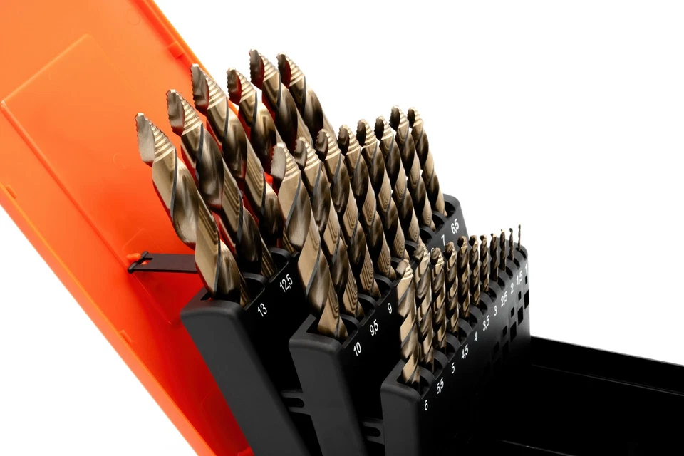 BAER Spiralbohrer Set HSSE-Co5 1-13 mm | 25-tlg. Turbo Centrix | Metallbohrer - Bild 2 von 4