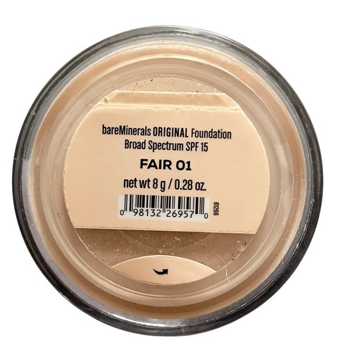 BareMinerals Original SPF 15 Foundation Shade Fair 01 Makeup Loose Powder 8grm - Picture 3 of 4