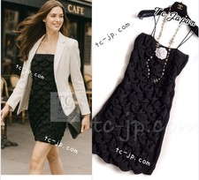 CHANEL 09C Black Sleeveless Camelia Dress Summer Karl Lagerfeld 36 US4
