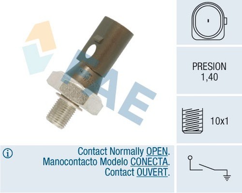 12880 OIL PRESSURE SENSOR GAUGE FAE NEW OE REPLACEMENT - 第 2/5 張圖片