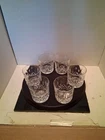 Vintage Set of 6 WATERFORD CRYSTAL LISMORE 3 1/4" Tall  Rocks Glasses. Stunning