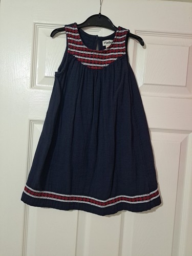 Excellent Condition - Hatley, Solstice Chambray Navy Dress, Age 5, Supersoft