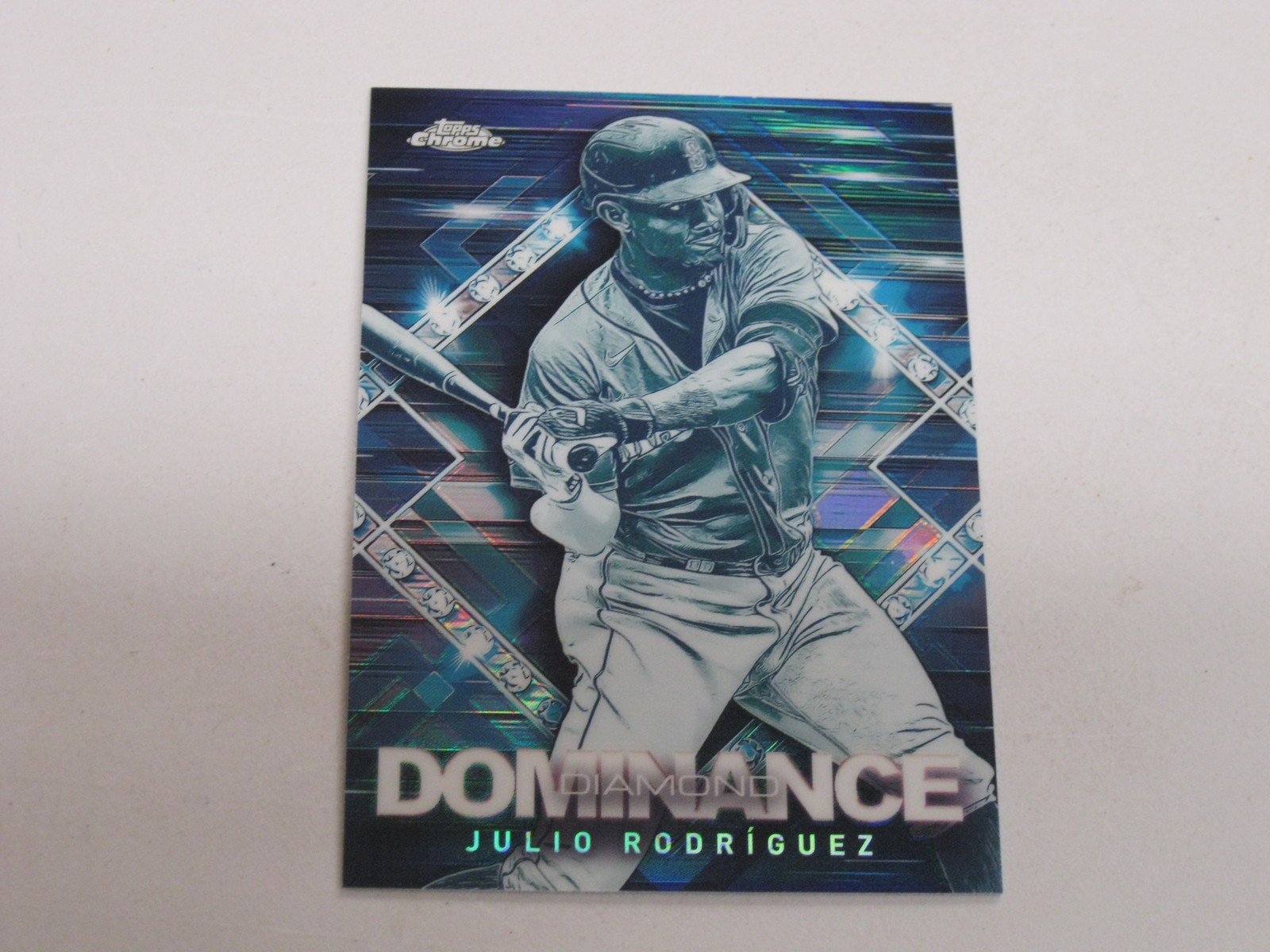 Julio Rodriguez 2023 Topps Chrome Update 2 Diamond Dominance Case Hit Refractor