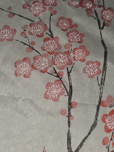 Vintage japanischer Kirschblüten Nylon Schal - Bild 3 von 7