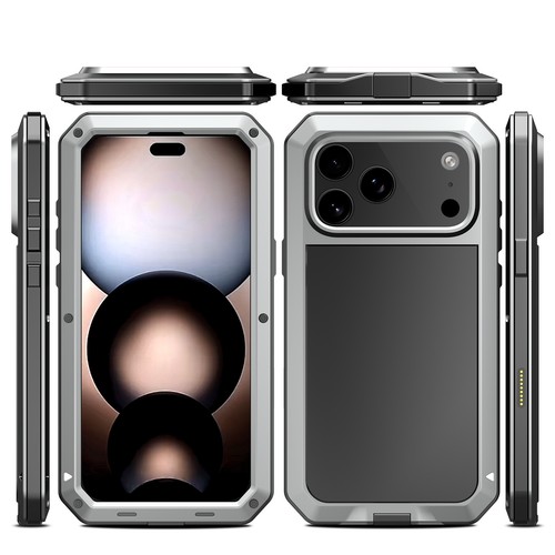 Coque métal résistante Gorilla antichoc pour iPhone 17 Pro Max 16 15 14 13 12 SE - Photo 18 sur 51