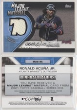 2021 Topps Major League Materials Black /199 Ronald Acuna Jr #MLM-RA