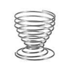 Stainless Steel Egg Cup Spring Wire Tray Eggs Holder Shelf Stand egg holder
