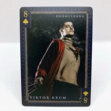 Viktor Krum Harry Potter × Tully's Coffee Playing Card 8 Club Durmstrang Japan