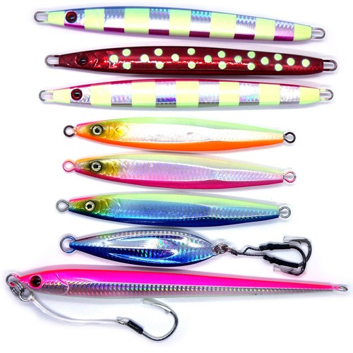 NEW 8pcs speed jig 300g 150g Vertical Saltwater Jigging Knife Metal jig Hard Bai - Picture 2 of 9