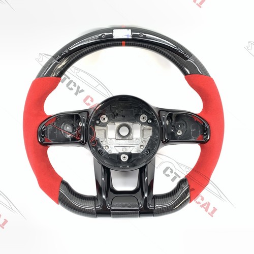 Custom Carbon Fiber Steering Wheel for Benz 809 AMG W177 GT C190 C63S W205 E43 - Picture 10 of 10