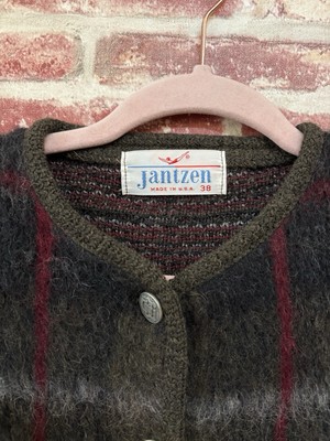 Vintage 60s Jantzen Women's Mohair Wool Blend Cardigan SMALL