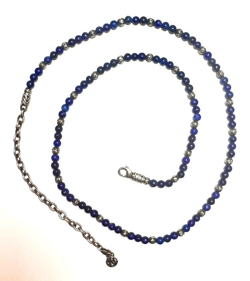 John Hardy Sterling Silver Classic Chain Lapis Lazuli Beaded Necklace - 20-24" - Image 2 of 4