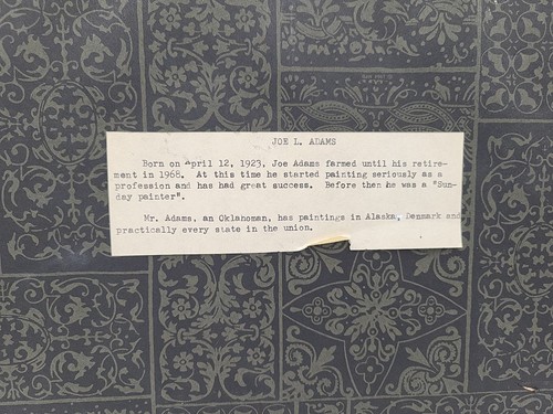 1971 Joseph L. Adams Öl auf Leinwand Gemälde Zaun/Gras Landschaft signiert - Bild 4 von 8