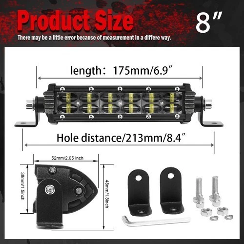 Fit Can-Am Maverick X3 techo 52 pulgadas + barra de luz LED de 8" + cápsulas amarillas de 5" + kit de cables Foto 3 de 4