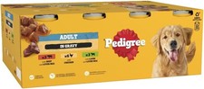 12 x 400g Pedigree Adult Wet Dog Food Tins Mixed Selection in Gravy Dog Can... 3.16 per kilo