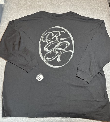 Nike Devin Booker T-Shirt Basket Manica Lunga Antracite Uomo 4XL HJ3344-060 - Foto 1 di 16