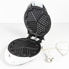 Waffeleisen Waffelautomat Waffelnzubereiter Antihaft weiß elektrisch Herzform