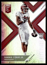 2018 Panini Elite Draft Picks Simmie Cobbs Jr. RC Indiana Hoosiers #123 B