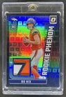 2024 Panini Donruss Optic Bo Nix Rookie Phenoms RC Patch Black Pandora #/25