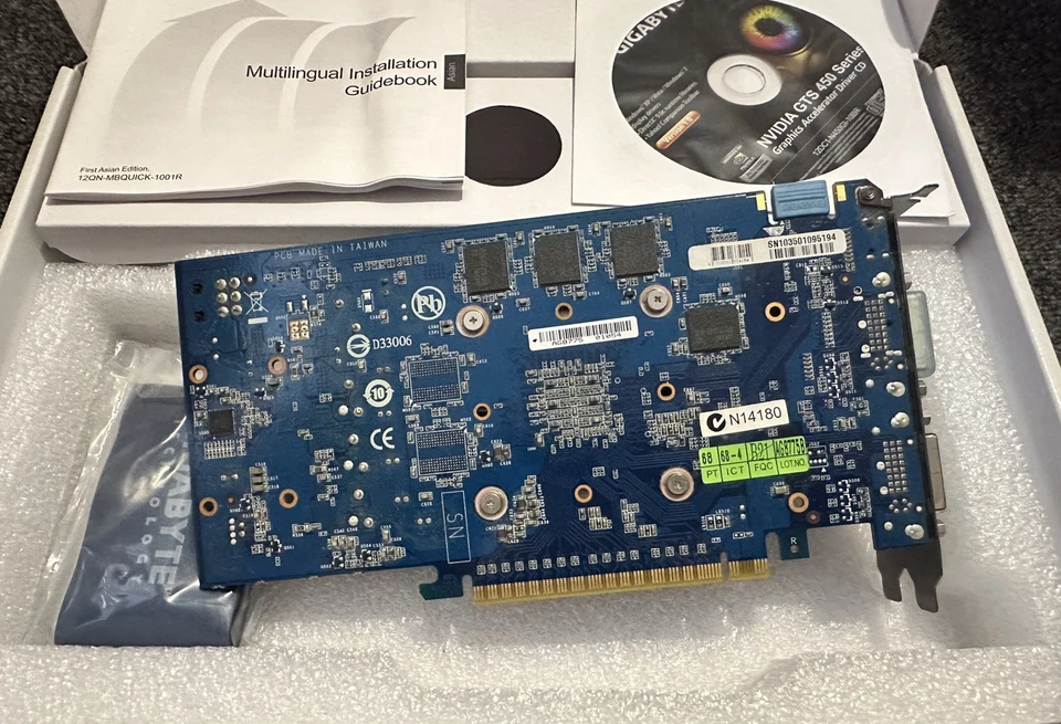 GIGABYTE NVIDIA GTS 450 IGB Graphics Card GDDR5 128 Bit HDMI DVI GV-N450-1GI - Image 4 of 4