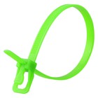 Retyz Releasable Tie,Fluor. Green,Nylon,PK100 EVT-S06FG-TA Retyz EVT-S06FG-TA