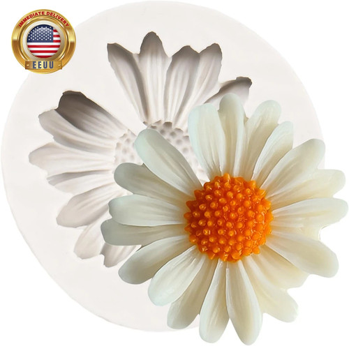 Chrysanthemen Blume Silikonform Gänseblümchen Blume Fondant Kuchenformen für Tortendeko - Bild 1 von 3