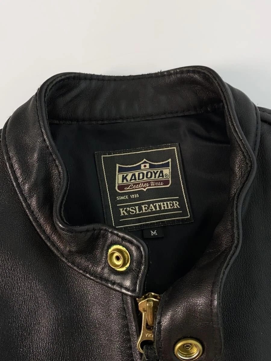 KADOYA Single Rider Leather Jacket Men's M Black Cowhide Used Good (Ages 14+) - product detail image 3