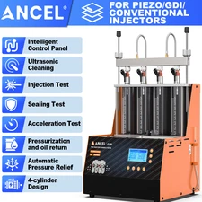 Petrol Fuel Injector Tester Cleaner 4-Cylinder GDI Piezo for Injector Nozzle Kit