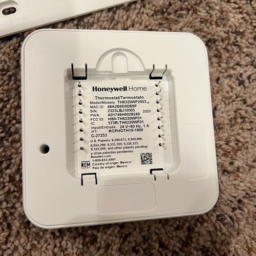 Honeywell TH6320WF2003/U Lyric T6 Thermostat 3 Heat / 2 Cool Heat Pump / 2 Heat - Picture 4 of 4