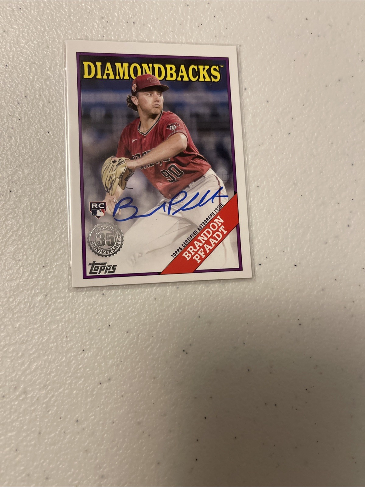 2023 Topps Update 1988 Topps Baseball Brandon Pfaadt #88BAU-BRF Rookie Auto RC