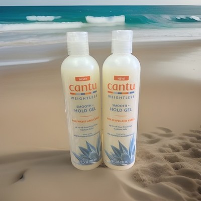 2 pack Cantu Weightless Smooth + Hold Gel, 10 fl oz