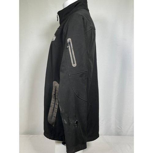 O'Reilly Auto Parts North End Black Soft Shell Full Zip Jacket Men's LARGE - Picture 6 of 14