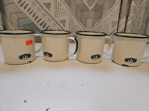 Set Of 4 Enamel Mugs - Bild 1 von 6