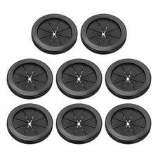 2.8" Drill Hole Rubber Grommets, 8Pcs Desk Grommet Cable Grommet, Black