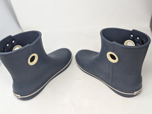 Crocs Women's Size 6 Jaunt Shorty Navy Blue Pull On Rubber Rain Boots - #15769 - Picture 6 of 10